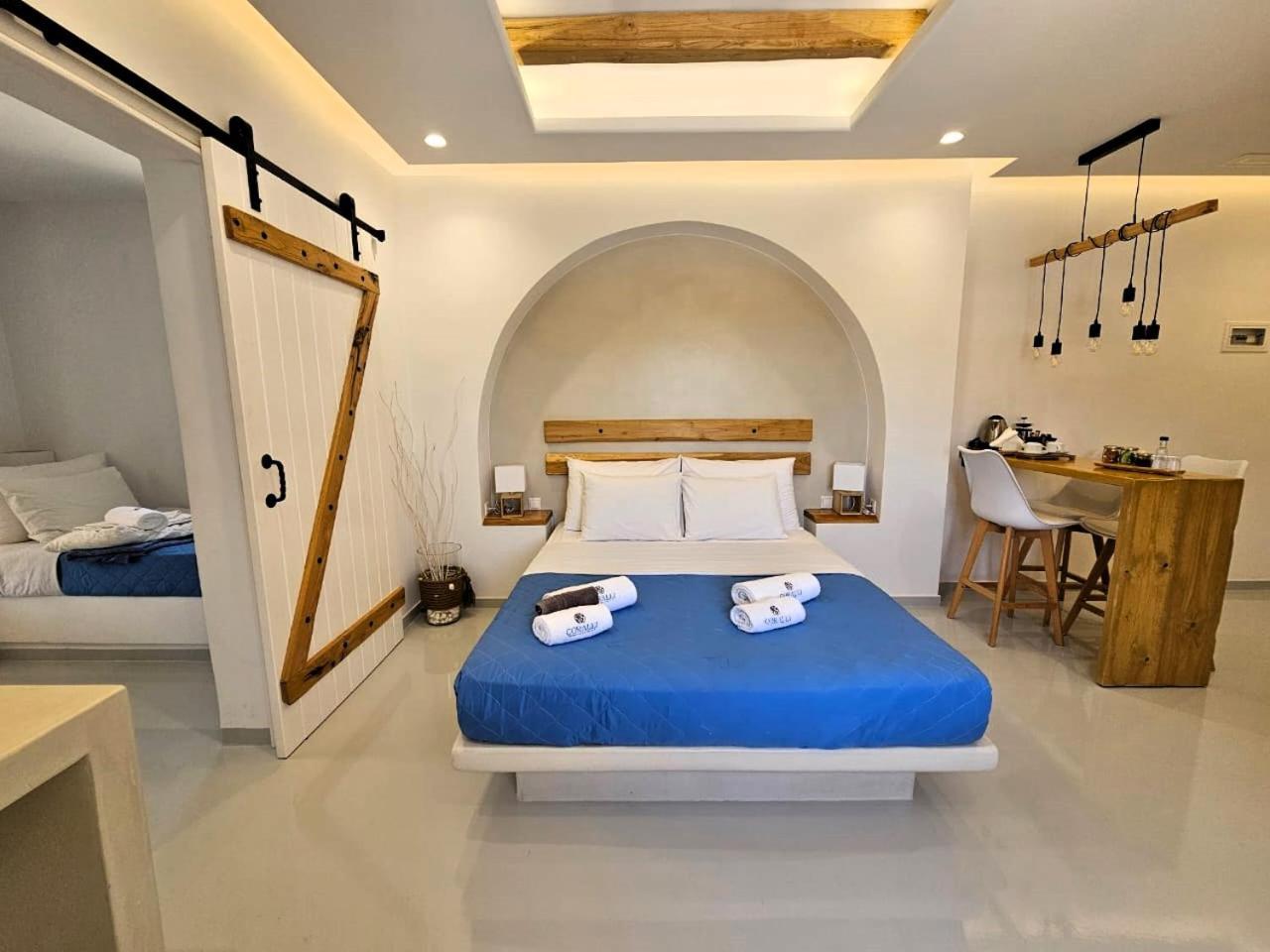 Coralli Beach Apartments Mikri Vigla Bagian luar foto